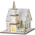 MagicHome Jõulukaunistused, Kirik, Puit, 6xLED Soe Valge, 15x17x18.5cm, 2xAAA