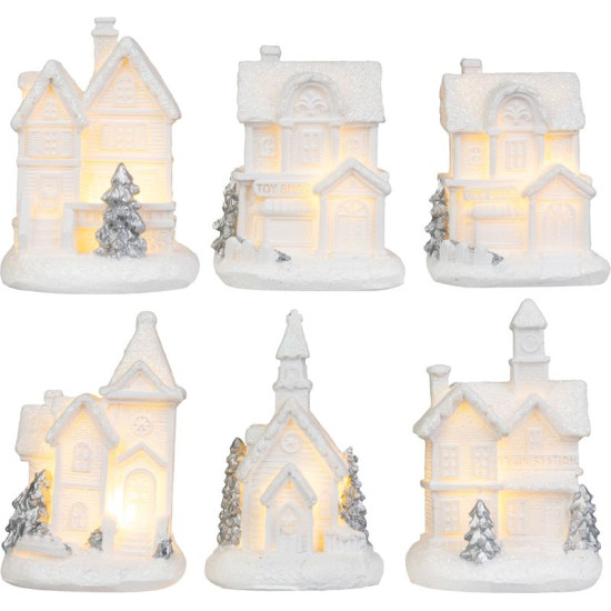 MagicHome Jõulukaunistused, Kodu, Plastik, 1xLED Soe Valge, 6x6x8cm, 2xLR44