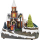 MagicHome Jõulukaunistused, Kirik, Plastik, 1xLED Soe Valge, 21x14.5x20.8 cm, 3xAA