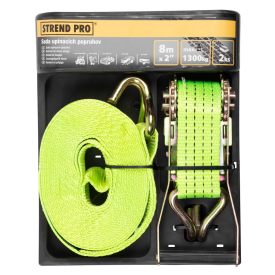 Ratchet tie down (capacity 1500kg) (width 25mm / lenght 4,5m)