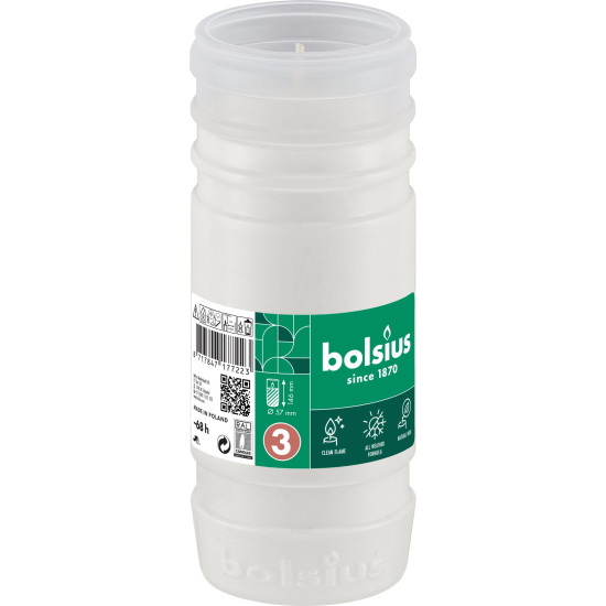 Bolsius Gravelight RP3 parafiin, 68 tundi, 208 g, 57x146 mm