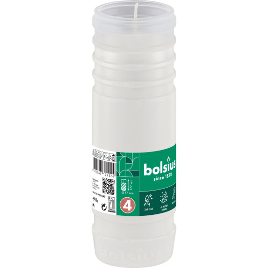 Parafiin Bolsius Gravelight RP4, 91 tundi, 277g, 57x177 mm Parafiin Bolsius Gravelight RP4, 91 tundi, 277g, 57x177 mm