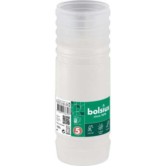 Refill Bolsius Gravelight RP5, 113 h, 393 g, 67x195 mm, for a pot, paraffin Refill Bolsius Gravelight RP5, 113 h, 393 g, 67x195 mm, for a pot, paraffin