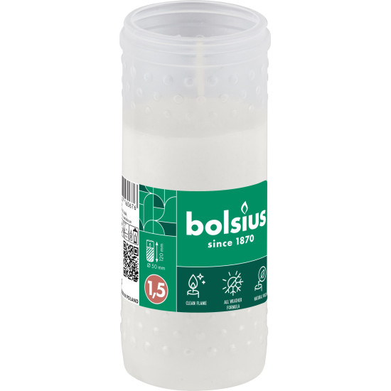Refill Bolsius Gravelight RP15, 34 h, 107 g, 50x120 mm, for kerchief, paraffin Refill Bolsius Gravelight RP15, 34 h, 107 g, 50x120 mm, for kerchief, paraffin