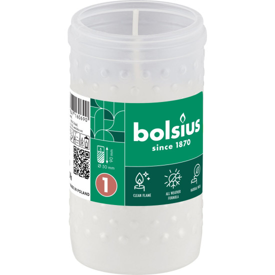 Parafiin Bolsius Gravelight RP1, 20 tundi, 78 g, 50x90 mm Parafiin Bolsius Gravelight RP1, 20 tundi, 78 g, 50x90 mm