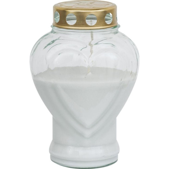 Kahanec Bolsius Heart, 80 h, 18.6 cm, for grave Kahanec Bolsius Heart, 80 h, 18.6 cm, for grave