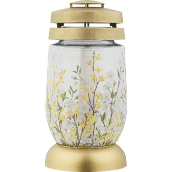 Cahanec Bolsius 3S Forsythia, golden rain, 22 cm, for the grave, with filling 36 h