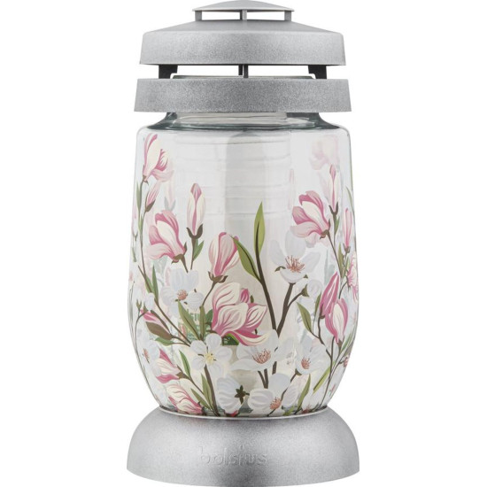 Kahanec Bolsius 3S Magnolia, silver, 22 cm, for grave, with filling 36 h Kahanec Bolsius 3S Magnolia, silver, 22 cm, for grave, with filling 36 h