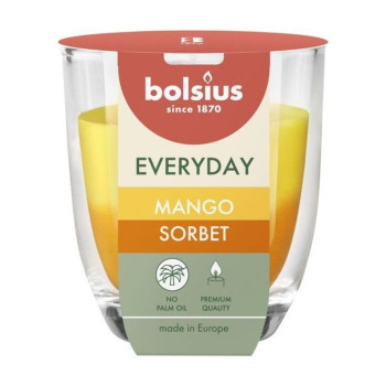 Bolsius Everyday Candle, Mango Sorbet, 80x70 mm, in glass