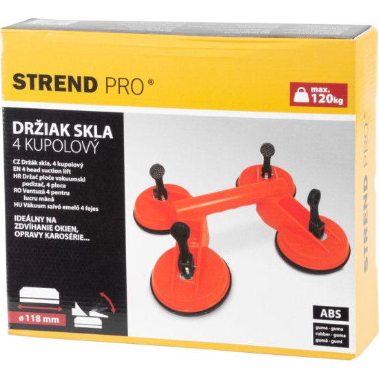 Klaasihoidja Strend Pro CUP-182, imi, 4 kupliga, plastik
