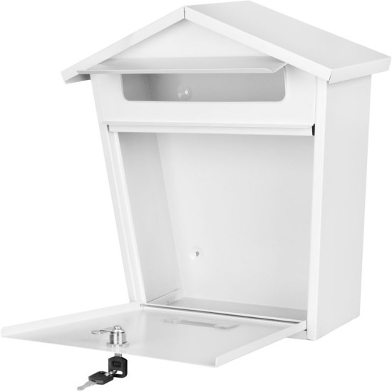 Post box MODERN B, white 365x365x133 mm