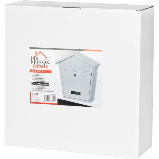 Post box MODERN B, white 365x365x133 mm