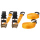 Ratchet tie down (capacity 125kg) 2pcs (width 25mm / lenght 4,5m) Ratchet tie down (capacity 125kg) 2pcs (width 25mm / lenght 4,5m)