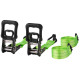 Ratchet tie down (capacity 480kg) 2pcs(width 50mm / lenght 6m)