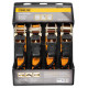 Ratchet tie down (capacity 125kg) 4pcs (width 25mm / lenght 4,5m)