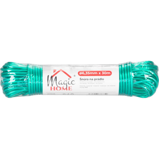 Веревка бельевая PVX WiCo, L-30 м/6,35 мм