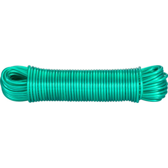 Веревка бельевая PVX WiCo, L-30 м/6,35 мм