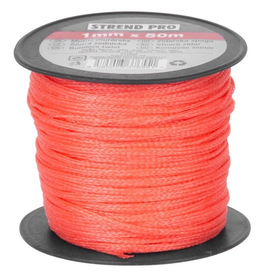 Tross Strend Pro punane, 2 mm, L-50 m, ehitus Tross Strend Pro punane, 2 mm, L-50 m, ehitus