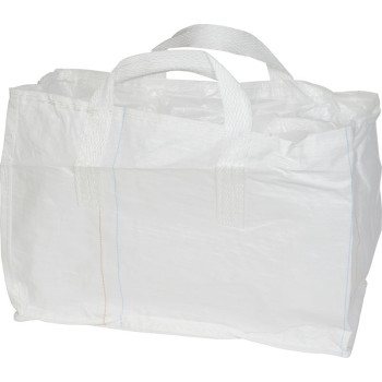 BigBag TSF2, 68x35x46 cm, PP, 2 ears, white, drawstring bag, flat bottom, max. 100 kg, garden