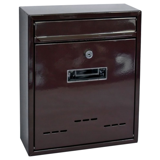Post box for HOUSING UNIT 310x260x90 mm brown Post box for HOUSING UNIT 310x260x90 mm brown