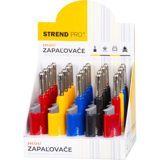 Зажигалка Strend Pro, MINI, 4 цвета, упк. 20 шт.