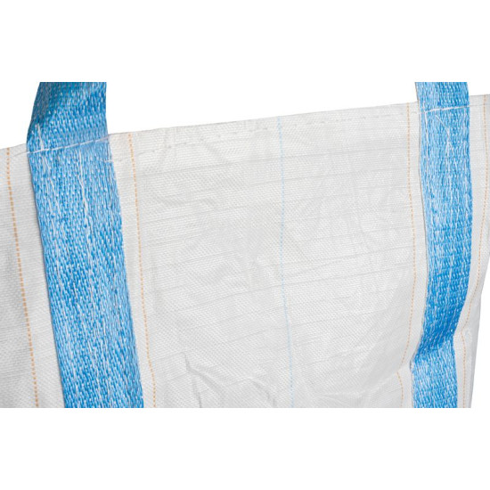 Bag BigBag TOF4, 90x90x120 cm, PP, 4 ears, white, flat bottom bag, max. 1000 kg Bag BigBag TOF4, 90x90x120 cm, PP, 4 ears, white, flat bottom bag, max. 1000 kg
