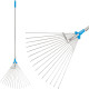 Leaf rake AQUACRAFT® 380310, PREMIUM, garden, adjustable, ALU handle