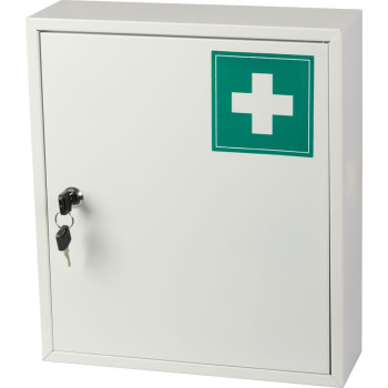 Аптечка MEDIC, размером 31x10x36 см, настенная, металлическая