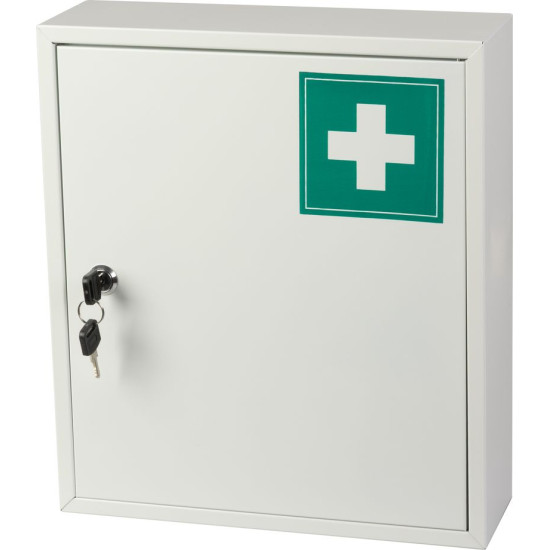 Аптечка MEDIC, размером 31x10x36 см, настенная, металлическая