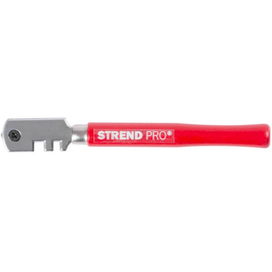 Стеклорез Strend Pro, 130x16,6 мм, деревянная ручка