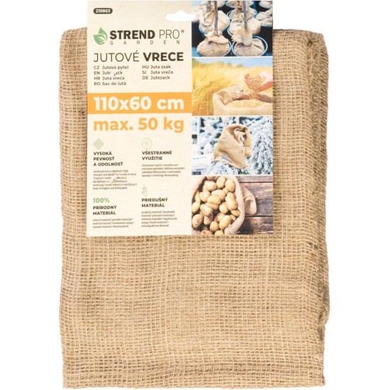 Мешок Strend Pro Garden, джут, 110x60 см, максимум 50 кг, без шнура