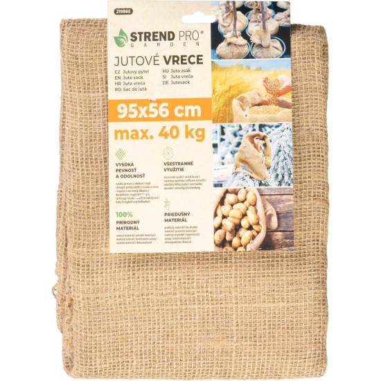 Мешок Strend Pro Garden, джут, 95x56 см, максимум 40 кг, без шнура