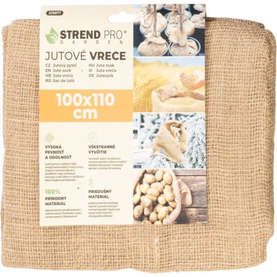 Мешок Strend Pro Garden, джут, 100x110 см, максимум 60 кг, без шнура