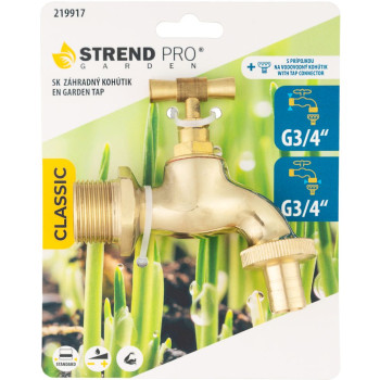 Segisti Strend Pro, kraanikausile Gardens, messing, 3/4"