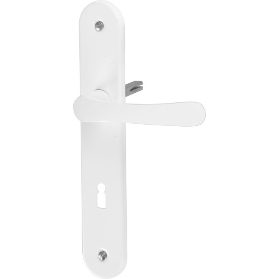 Oval shield and oval handle set Michaela K72, white