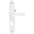 Oval shield and oval handle set Michaela V90, white