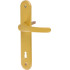 Oval shield and oval handle set Michaela K90, gold