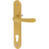 Oval shield and oval handle set Michaela V90, golden