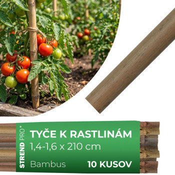Опора для растений Gаrden KBT 2100/14-16 мм, 10 шт, бамбуковая,  растений