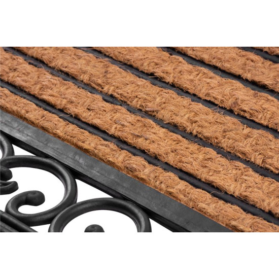 Doormat MagicHome RBP 156, in front of the door, Ornament, 45x75 cm, rubber/panama Doormat MagicHome RBP 156, in front of the door, Ornament, 45x75 cm, rubber/panama