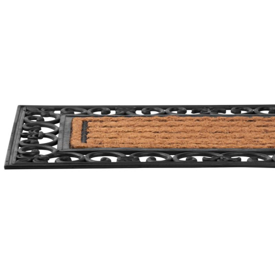 Doormat MagicHome RBP 156, in front of the door, Ornament, 45x75 cm, rubber/panama Doormat MagicHome RBP 156, in front of the door, Ornament, 45x75 cm, rubber/panama