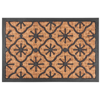 Doormat MagicHome RBP 102, in front of the door, Church, 40x60 cm, rubber/panama