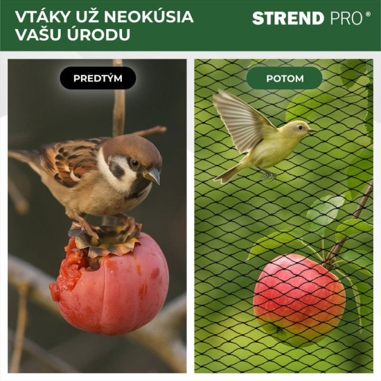 Net A1205 8x8 m, mesh 25 mm, against birds, PE Net A1205 8x8 m, mesh 25 mm, against birds, PE