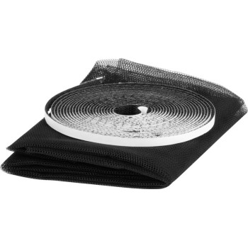 FlyScreen2 võrk 220x65 cm, putukate ja sääskede vastu, rõduustele, must PE, pak. 2 tk