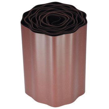 Бордюр Strend Pro Garden, 200 мм, L-9 м, коричневый, газонный, пластик Бордюр Strend Pro Garden, 200 мм, L-9 м, коричневый, газонный, пластик