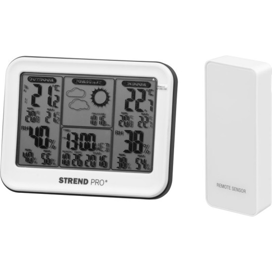 Weather station TMW08, digital, wireless with sensor, 130x25x100 mm Weather station TMW08, digital, wireless with sensor, 130x25x100 mm
