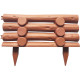Garden fence GF067, 44x31 cm, plastic, terracotta Garden fence GF067, 44x31 cm, plastic, terracotta