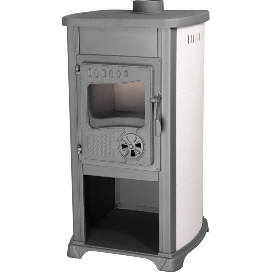 Stove Bella Thalia, beige, 5,4 kW, 120 cm, cast iron/chamotte Stove Bella Thalia, beige, 5,4 kW, 120 cm, cast iron/chamotte