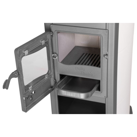 Stove Bella Thalia, beige, 5,4 kW, 120 cm, cast iron/chamotte Stove Bella Thalia, beige, 5,4 kW, 120 cm, cast iron/chamotte