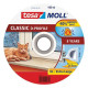 Door seal tesamoll® profile D, 9 mm, white, 100 m Door seal tesamoll® profile D, 9 mm, white, 100 m